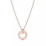 Small Circle Pendant Necklace · 18K Gold Plated · Adjustable Chain - Image 13