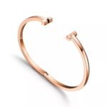 T1 Narrow Hinged Bangle · 18K Gold Plated · Medium Size - Image 13