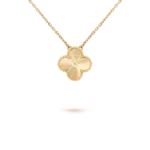 Clover Leaf Necklace,925 Silver, 18k Gold Plated - Image 13