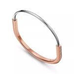 Slim Lock Bangle with Zirconia · 18K Gold Plated - Image 13