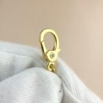 Gold-Plated Letter CZ Pendant Necklace - Image 13