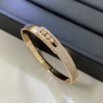 Gold-Plated CZ Slim Bangle Bracelet (4.5mm) - Image 13