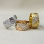 Gold-Plated Quilted Full CZ Ring | 925 Sterling Silver - Image 14