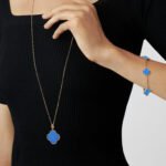 Gold-Plated Motif Pendant Long Necklace - Image 17