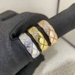 Gold-Plated Quilted Zirconia Ring | 925 Sterling Silver - Image 16