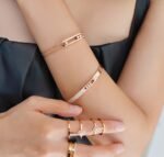 Gold-Plated CZ Slim Bangle Bracelet (4.5mm) - Image 17