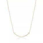 Smile Pendant Necklace · 18K Gold Plated · Small Minimalist Design - Image 2
