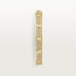 Wide Pavé Bangle Bracelet · 18K Gold Plated · Zirconia Cuff - Image 2