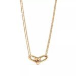 Large Link Double Chain Necklace · 18K Gold Plated - Image 2