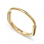 Lock Bangle · 18K Gold Plated · Medium Size - Image 2