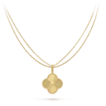 Gold-Plated Motif Pendant Long Necklace - Image 2