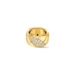 Gold-Plated Quilted Full CZ Ring | 925 Sterling Silver - Image 2
