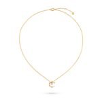 Gold-Plated Letter CZ Pendant Necklace - Image 2
