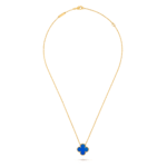 Clover Leaf Necklace,925 Silver, 18k Gold Plated - Image 21