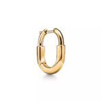 Lock Hoop Earrings · 18K Gold Plated · Minimalist Design - Image 2