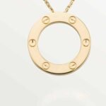Gold-Plated Minimal Circle Pendant Necklace - Image 2
