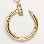 Gold-Plated Open Circle CZ Pendant Necklace - Image 2