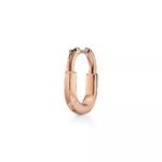 Lock Earrings · 18K Rose Gold Plated · Pink Zirconia Minimalist Earrings - Image 3