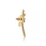 Bow Earrings · 18K Gold Plated · Zirconia Accent Elegant Earrings - Image 3