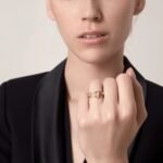 Nail Open Ring · 18K Gold Plated · CZ · V Gold - Image 3