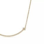 Smile Pendant Necklace · 18K Gold Plated · Small Zirconia Accent - Image 3