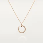 Gold-Plated Open Circle CZ Necklace - Image 3