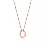 Lock Pendant Necklace · 18K Rose Gold Plated · Zirconia · Adjustable Chain - Image 3