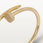 Gold-Plated Open Bangle with Cubic Zirconia | 3.5mm - Image 3