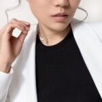 Gold-Plated Natural Stone Circle Necklace | V Gold - Image 3