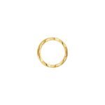 Gold-Plated Quilted Zirconia Ring | 925 Sterling Silver - Image 3