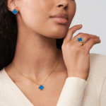 Clover Leaf Necklace,925 Silver, 18k Gold Plated - Image 22