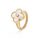 Gold-Plated Floral Motif Ring – 925 Silver - Image 4