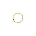 Gold-Plated Quilted Zirconia Ring - Image 3
