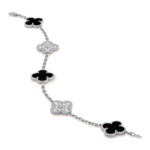 Clover Leaf Bracelet · 925 Silver · 18K Gold Plated - Image 8