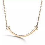 Smile Pendant Necklace · 18K Gold Plated · Small Minimalist Design - Image 4