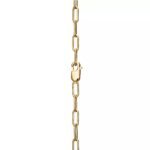 Medium Lock Pendant Necklace · 18K Gold Plated · Zirconia · 18-Inch Chain - Image 4
