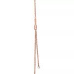 Lock Pendant Necklace · 18K Rose Gold Plated · Zirconia · Adjustable Chain - Image 4