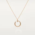 Gold-Plated Open Circle CZ Pendant Necklace - Image 4