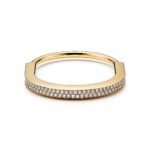 Lock Bangle with Zirconia · 18K Gold Plated · PVD 5x Layered - Image 4