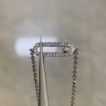 Gold-Plated CZ Geometric Chain Bracelet (18.5cm) - Image 4