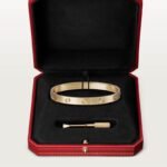 Gold-Plated CZ Minimal Bangle Bracelet (0.24") - Image 4