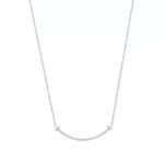 Smile Pendant Necklace · 18K Gold Plated · Small Zirconia Accent - Image 5