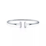 T Open Cuff Bracelet · 18K Gold Plated · Minimalist Design - Image 5