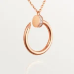 Gold-Plated Open Circle CZ Pendant Necklace - Image 5