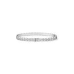 Gold-Plated Quilted CZ Bangle | V Gold - Image 5