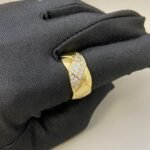 Gold-Plated Quilted Full CZ Ring | 925 Sterling Silver - Image 5