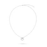Gold-Plated CZ Circle Pendant Necklace - Image 5