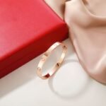 Gold-Plated CZ Minimal Bangle Bracelet (0.24") - Image 9