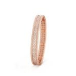 Gold-Plated CZ Beaded Bangle Bracelet - Image 5