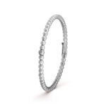 Gold-Plated Beaded Bangle Bracelet - Image 5